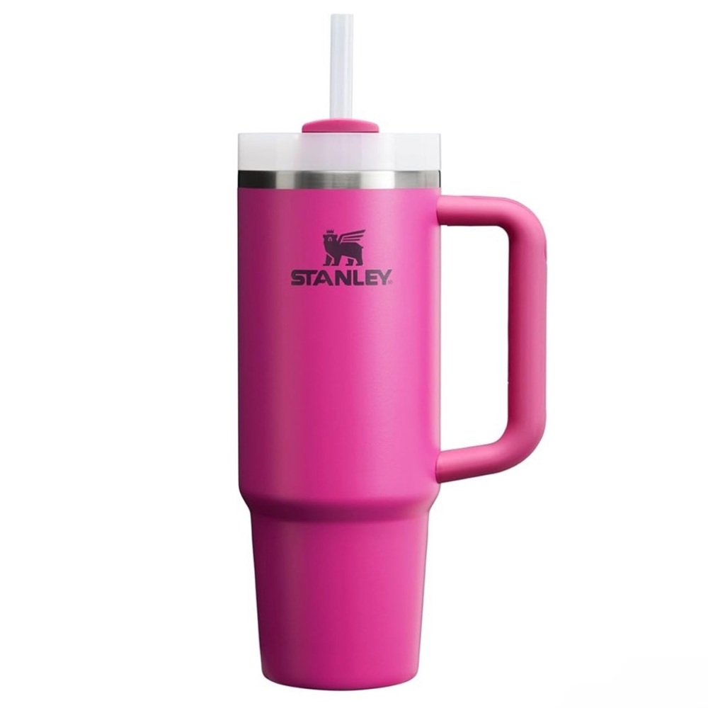 Stanley Quencher H2.0 Tumbler with Handle and Straw 30 oz Fushia New With Tags
